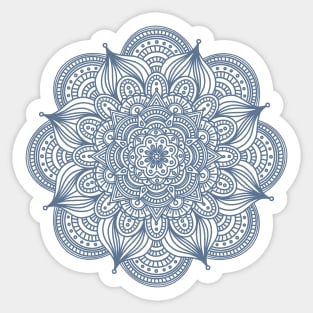 Mandala | Steel Blue Sticker